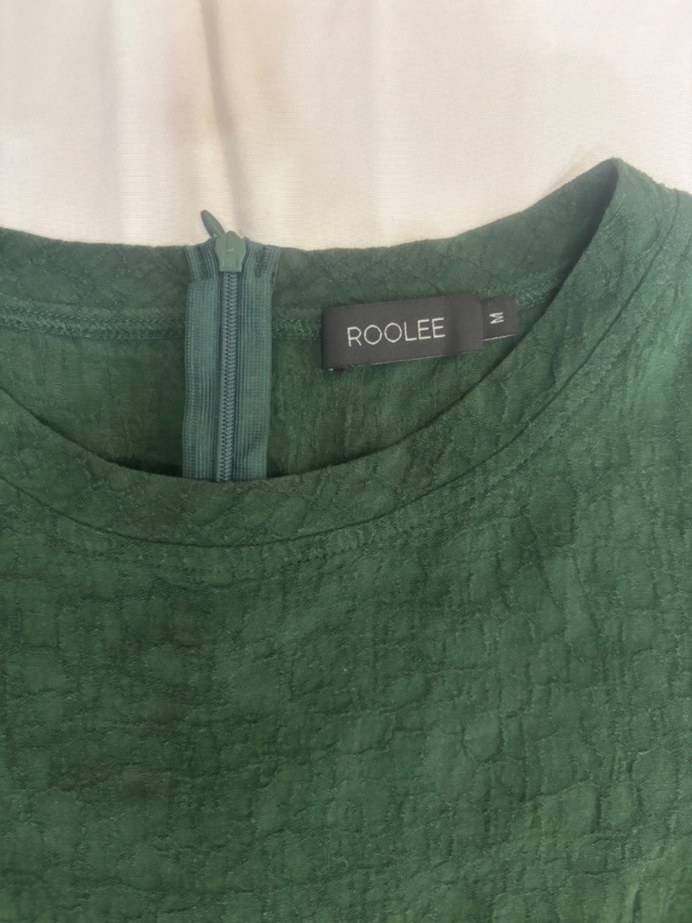 Roolee Dress Women Medium Green with Pockets